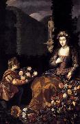 HAMEN, Juan van der Offering to Flora oil on canvas